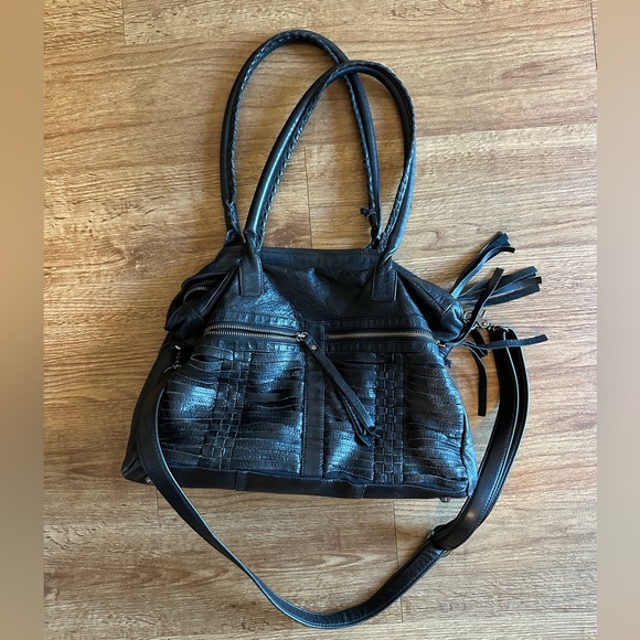 Anthropologie Handbags - Day & Mood (Anthropologie) Genuine Leather shoulder bag with woven details